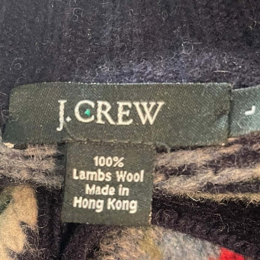 J Crew VINTAGE 100% Lambswool Fair Isle Pullover Sweater - Picture 2 of 7